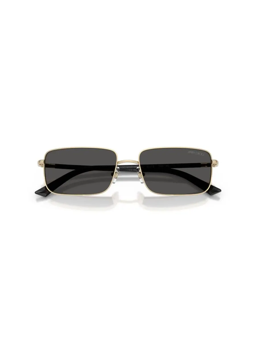 Женские прямоугольные солнцезащитные очки, JC4027 Jimmy Choo — изображение 5 из 6, бледный золотистый