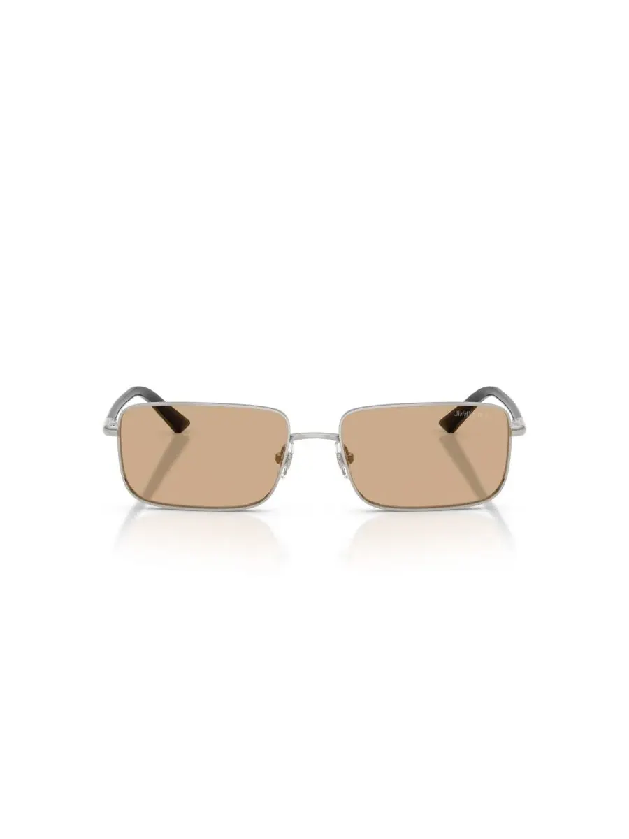 Женские прямоугольные солнцезащитные очки, JC4027 Jimmy Choo — изображение 2 из 6, серебряный