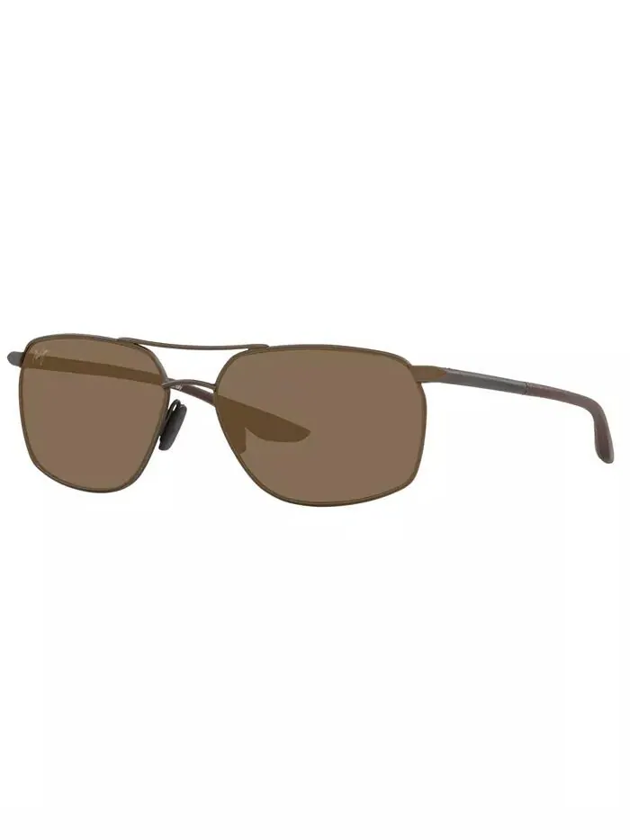 Мужские поляризованные солнцезащитные очки Maui Jim — изображение 1 из 9, коричневый