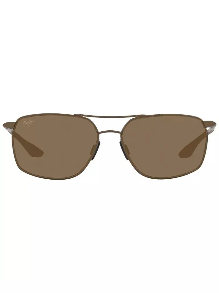 Мужские поляризованные солнцезащитные очки Maui Jim — изображение 2 из 9, коричневый
