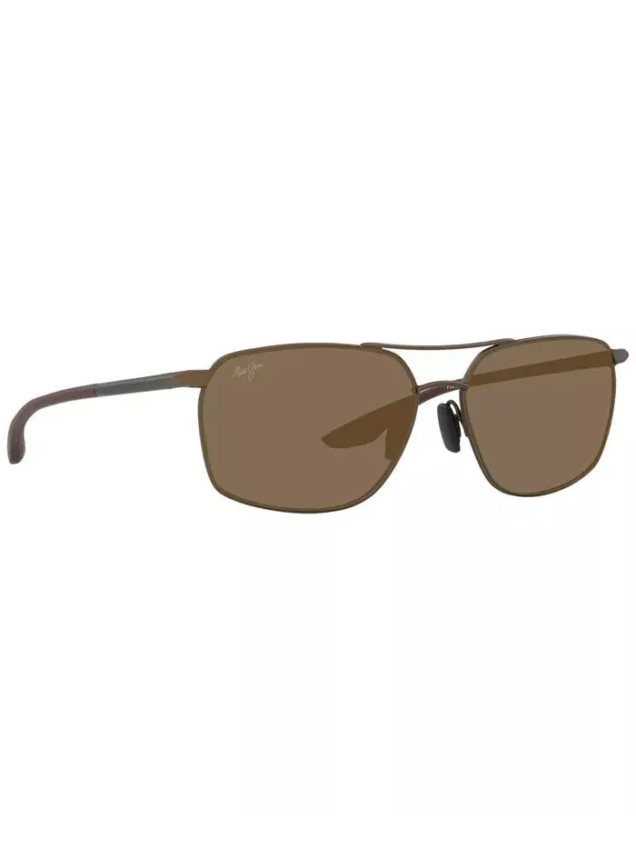 Мужские поляризованные солнцезащитные очки Maui Jim — изображение 4 из 9, коричневый