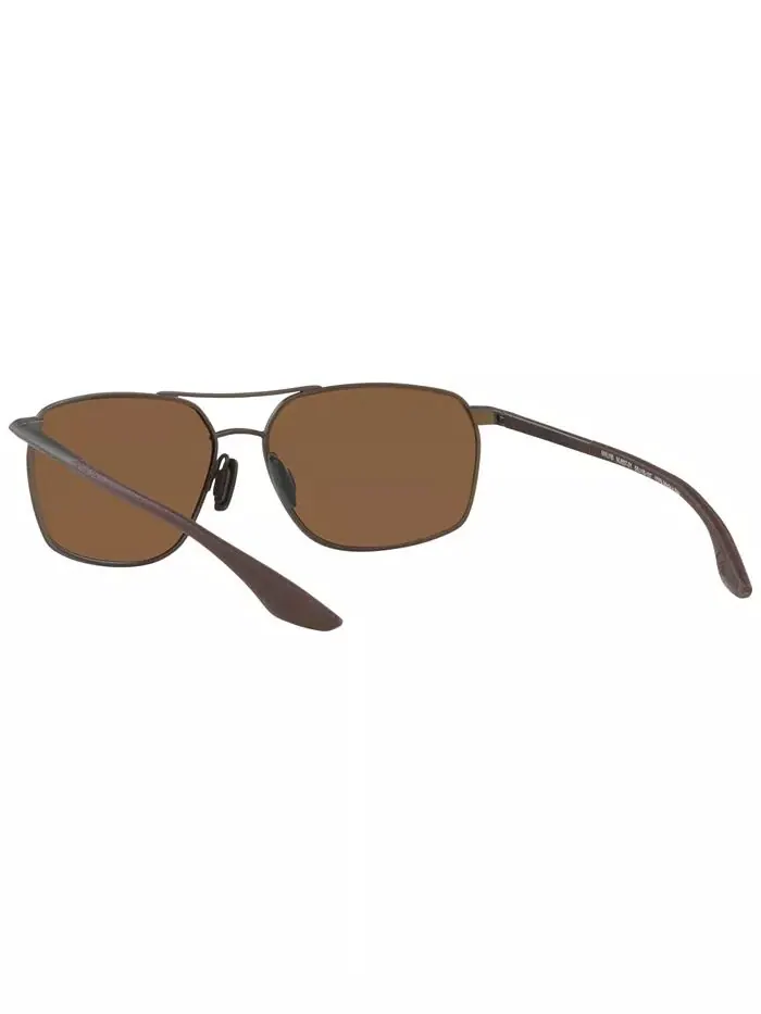 Мужские поляризованные солнцезащитные очки Maui Jim — изображение 6 из 9, коричневый