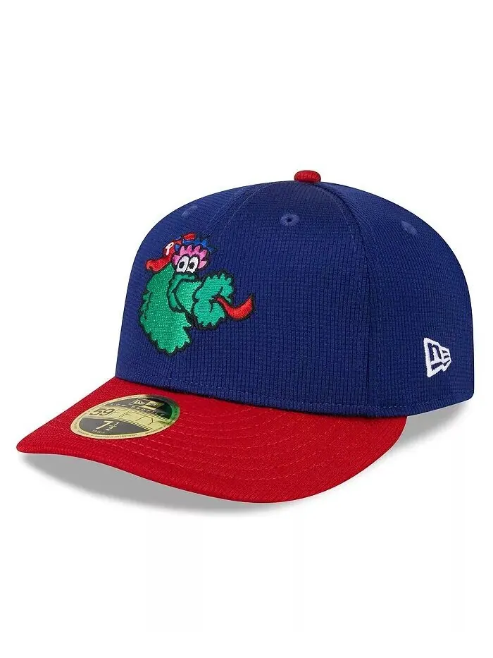 Мужская темно-синяя кепка Philadelphia Phillies 2024 Batting Practice Low Profile 59FIFTY — изображение 1 из 4, темно-синий