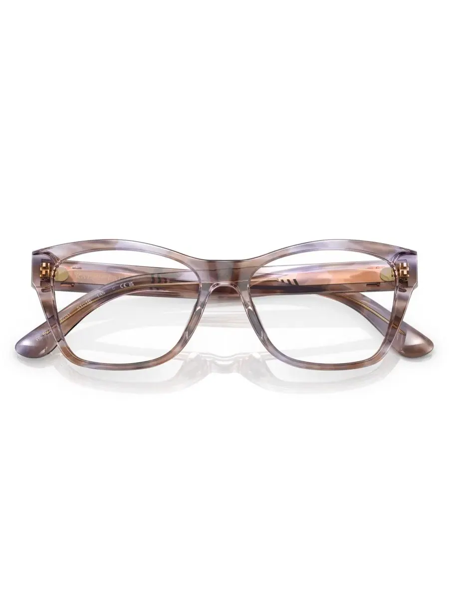 Очки оптические женские прямоугольные из ацетата Ralph Lauren RL6230U — изображение 2 из 5, фиолетовый коричневый
