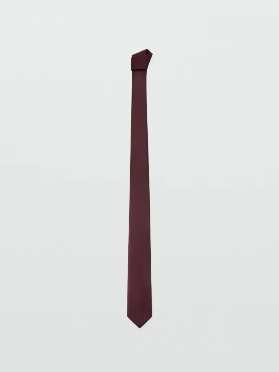 Галстук с микрофактурой, 6 см, однотонный, Smooth Micro-Structured Tie MANGO
