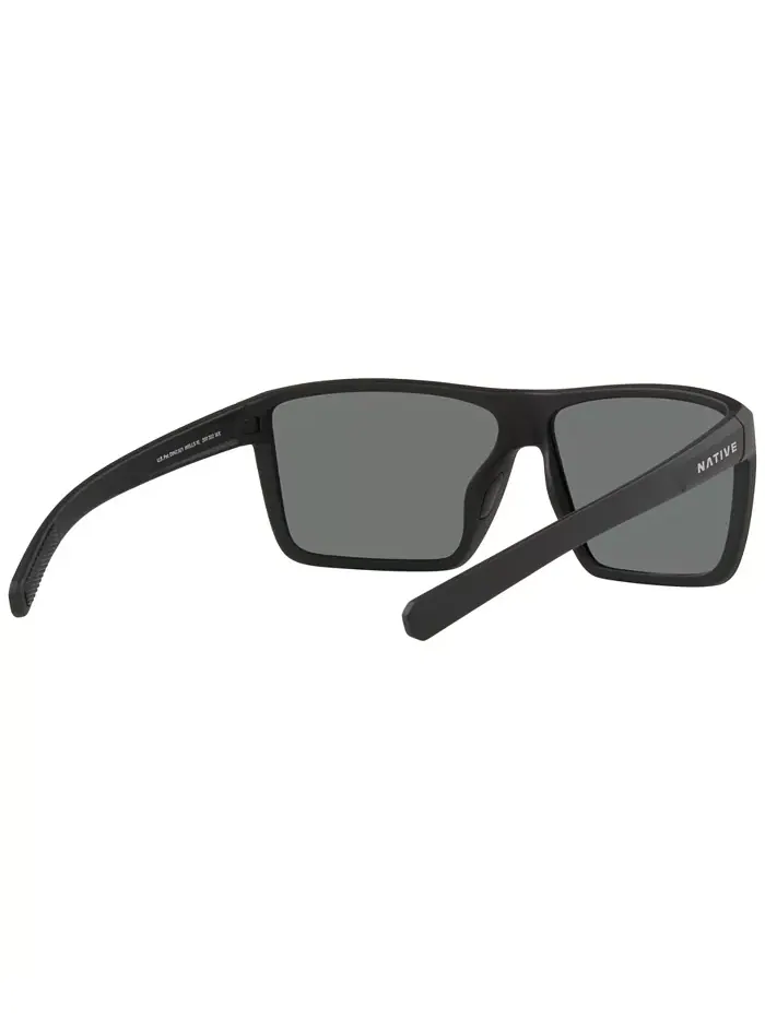 Унисекс поляризованные солнцезащитные очки, Wells XL Native Eyewear — изображение 4 из 9, черный