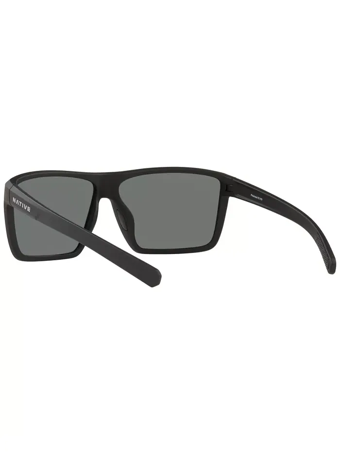 Унисекс поляризованные солнцезащитные очки, Wells XL Native Eyewear — изображение 8 из 9, черный