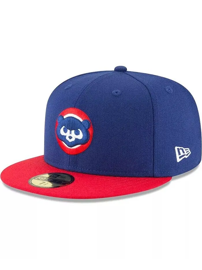 Мужская приталенная шляпа Royal Chicago Cubs Cooperstown Collection 59FIFTY из шерсти New Era — изображение 1 из 4