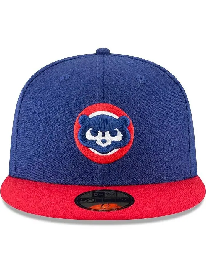 Мужская приталенная шляпа Royal Chicago Cubs Cooperstown Collection 59FIFTY из шерсти New Era — изображение 2 из 4