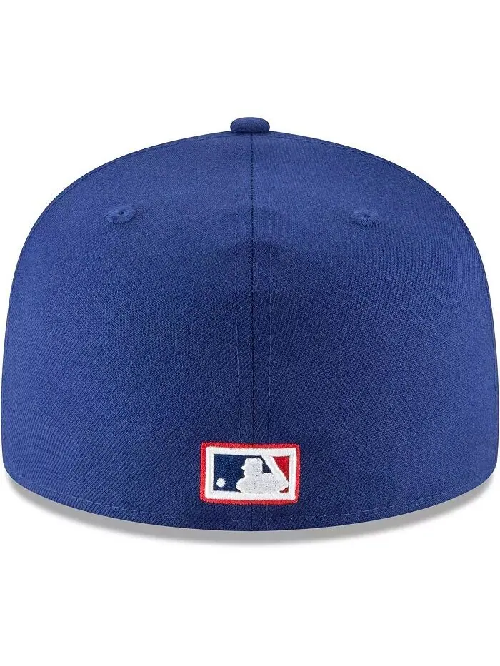 Мужская приталенная шляпа Royal Chicago Cubs Cooperstown Collection 59FIFTY из шерсти New Era — изображение 4 из 4
