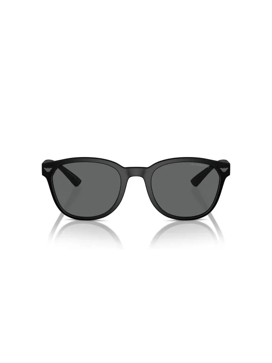 Мужские круглые солнцезащитные очки, EA4225U Emporio Armani — изображение 2 из 6, черный