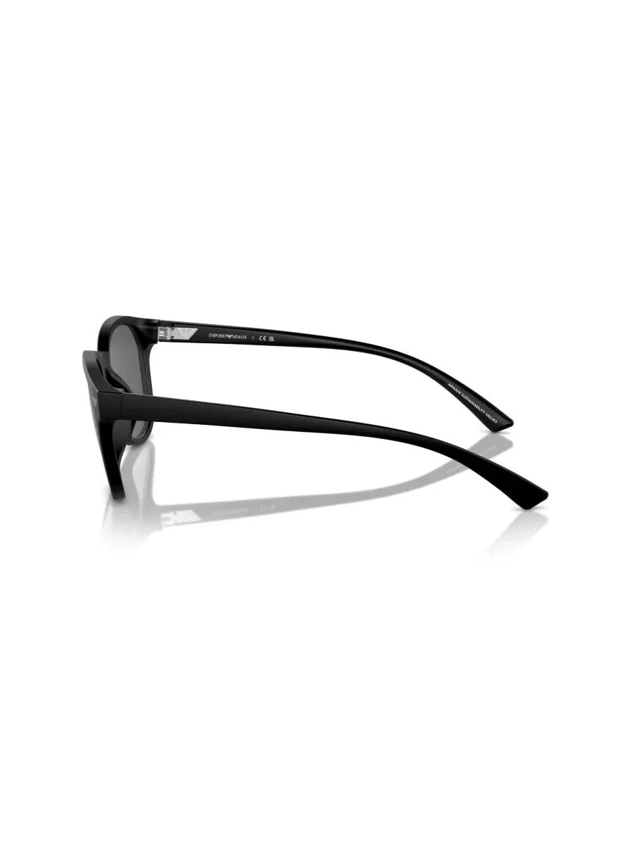 Мужские круглые солнцезащитные очки, EA4225U Emporio Armani — изображение 3 из 6, черный