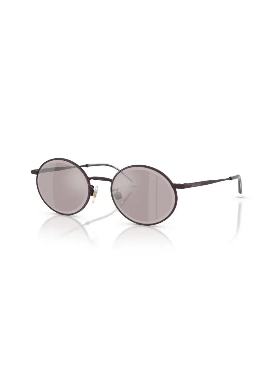 Овальные металлические солнцезащитные очки Giorgio Armani