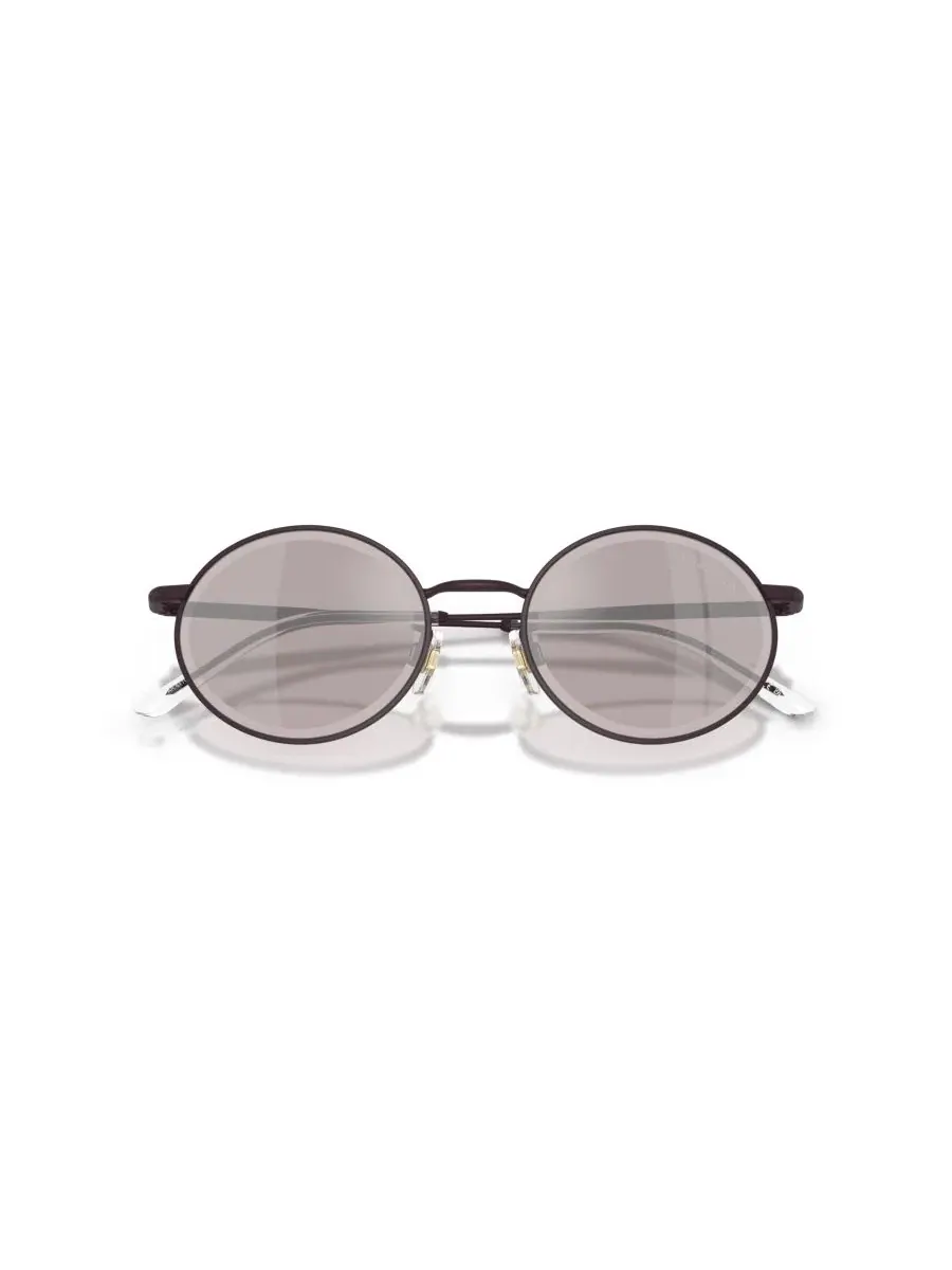 Овальные металлические солнцезащитные очки Giorgio Armani — изображение 5 из 5, фиолетовый