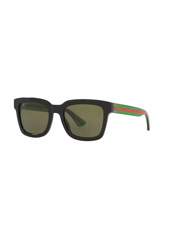 Мужские солнцезащитные очки, GG0001SN Gucci — изображение 1 из 10, золотистый коричневый