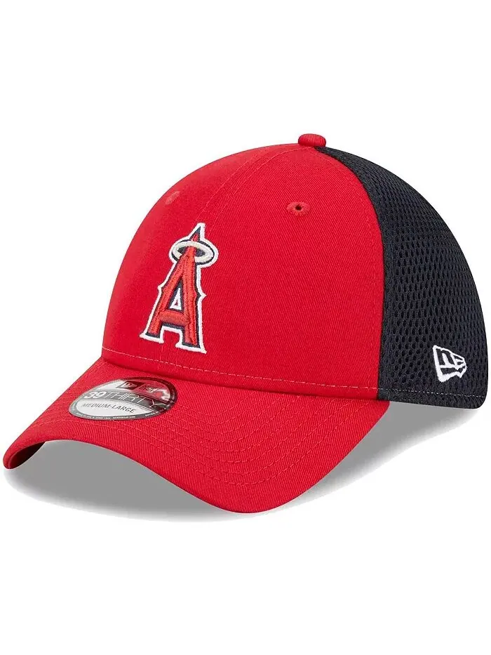 Мужская красная бейсболка Los Angeles Angels Team Neo 39THIRTY Flex New Era