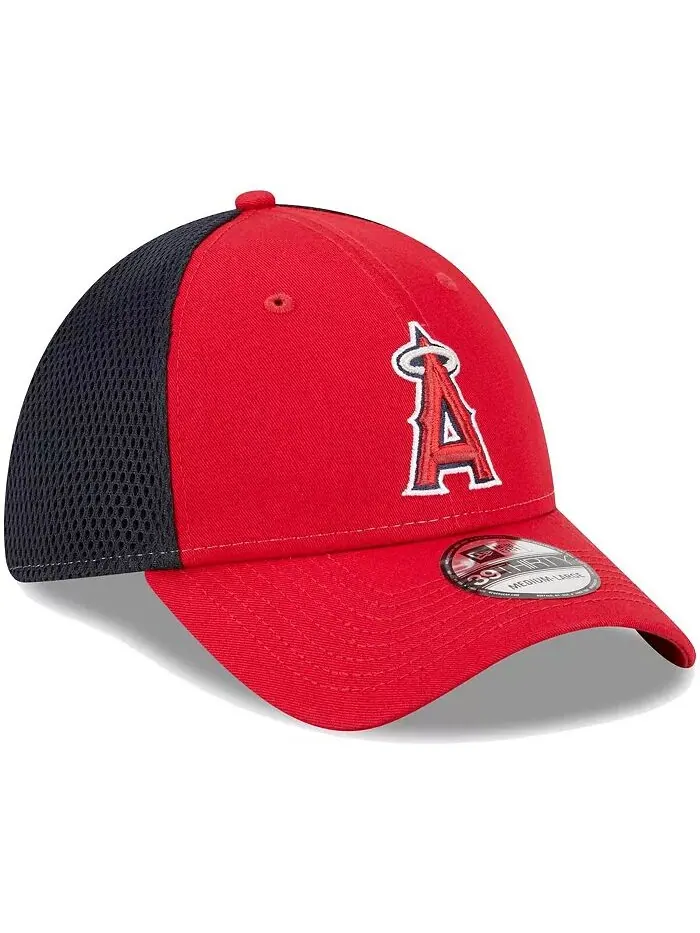 Мужская красная бейсболка Los Angeles Angels Team Neo 39THIRTY Flex New Era — изображение 4 из 5
