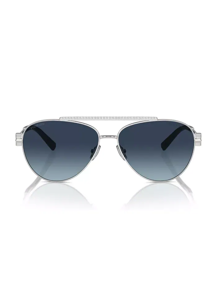 Женские поляризованные солнцезащитные очки, Tf3101B Tiffany & Co. — изображение 2 из 6, серебряный