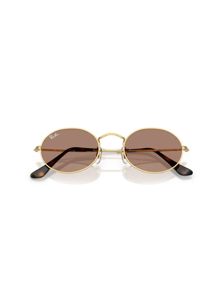 Солнцезащитные очки унисекс овальной формы из металла Chromance, RB3547 Ray-Ban — изображение 5 из 6, золотистый