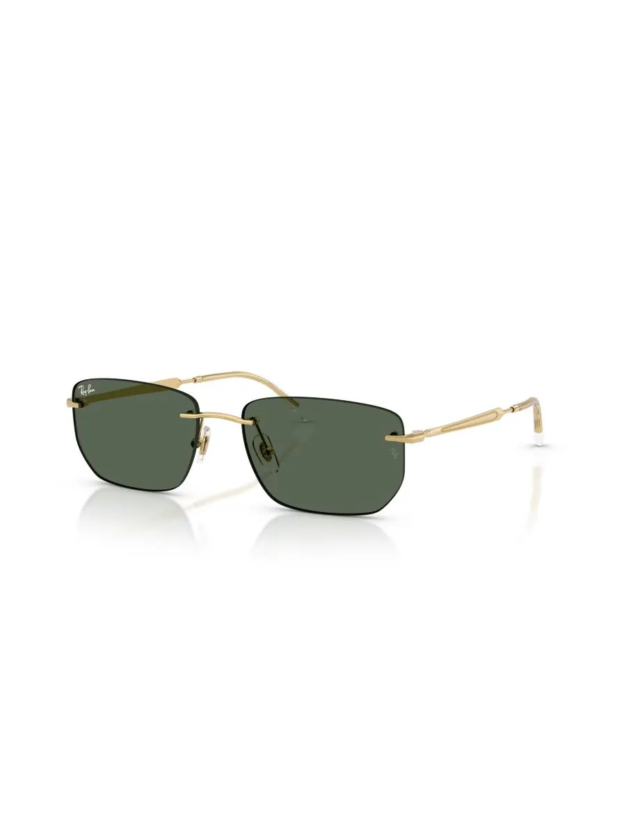 Солнцезащитные очки унисекс с геометрическим рисунком, RB3768 Ray-Ban — изображение 1 из 5, золотистый