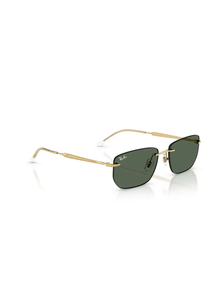 Солнцезащитные очки унисекс с геометрическим рисунком, RB3768 Ray-Ban — изображение 2 из 5, золотистый