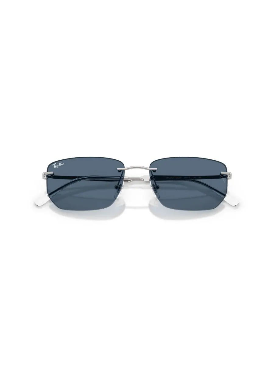 Солнцезащитные очки унисекс с геометрическим рисунком, RB3768 Ray-Ban — изображение 3 из 5, серебряный