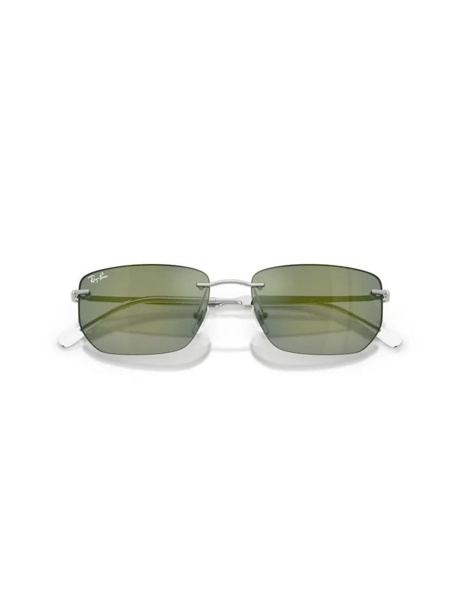 Солнцезащитные очки унисекс с геометрическим рисунком, RB3768 Ray-Ban — изображение 3 из 5, серебряный