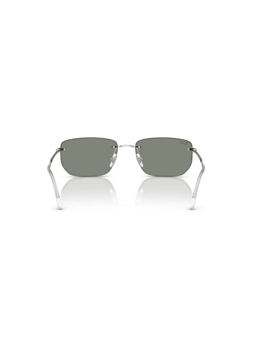 Солнцезащитные очки унисекс с геометрическим рисунком, RB3768 Ray-Ban — изображение 4 из 5, серебряный