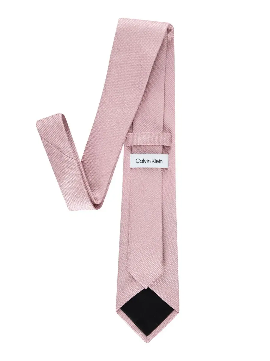Галстук текстурированный Coventry Solid Textured Calvin Klein — изображение 3 из 5, розовый