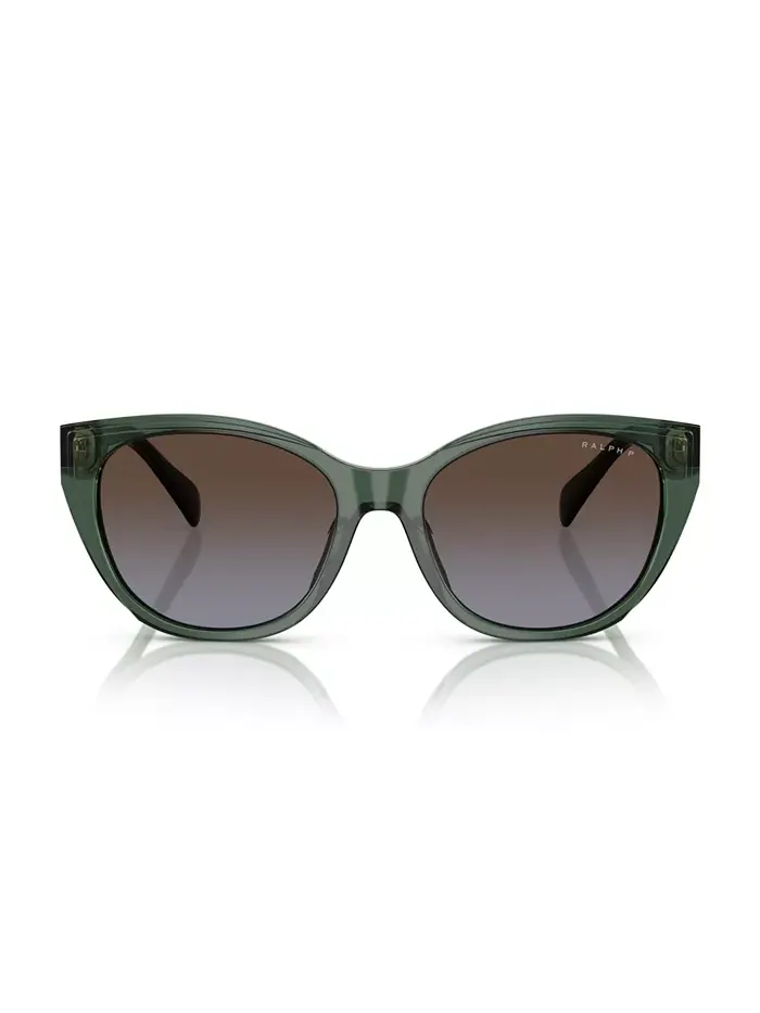Женские поляризационные солнцезащитные очки RA5324U Ralph by Ralph Lauren — изображение 2 из 10, прозрачный зеленый