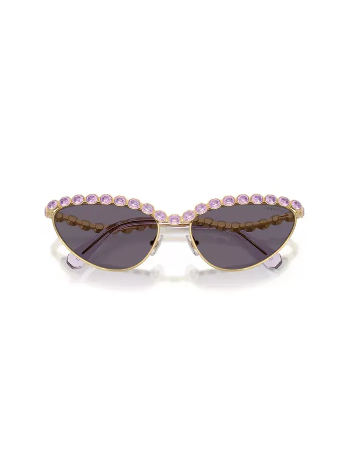 Женские солнцезащитные очки большого размера, SK7030 Swarovski — изображение 2 из 7, золото