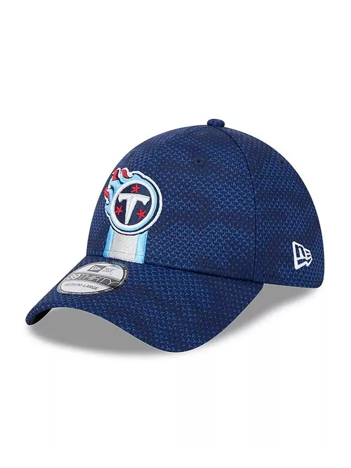 Мужская темно-синяя кепка Tennessee Titans 2024 Sideline 39THIRTY Flex New Era