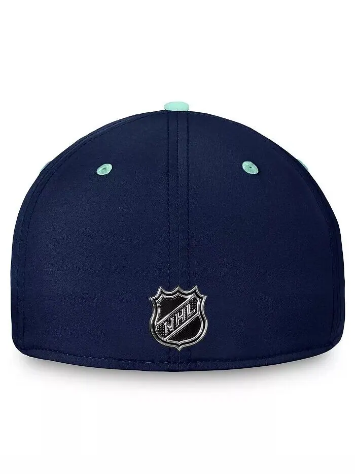 Мужская двухцветная гибкая кепка Seattle Kraken Authentic Pro Rink темно-синего и голубого цветов — изображение 3 из 4