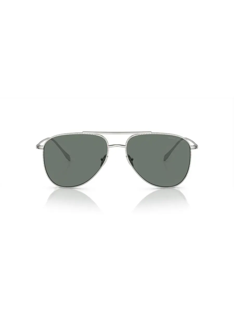 Женские солнцезащитные очки «Пилот», AR6152 Giorgio Armani — изображение 2 из 5, серебряный