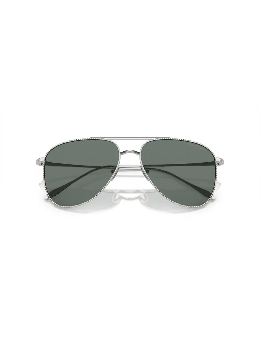 Женские солнцезащитные очки «Пилот», AR6152 Giorgio Armani — изображение 5 из 5, серебряный