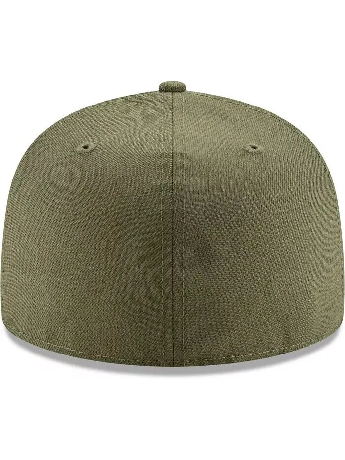 Мужская зеленая приталенная шляпа Blank 59FIFTY New Era — изображение 4 из 4, зеленый