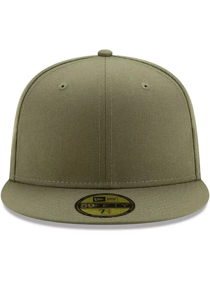 Мужская зеленая шляпа Blank 59FIFTY Fitted New Era — изображение 2 из 4