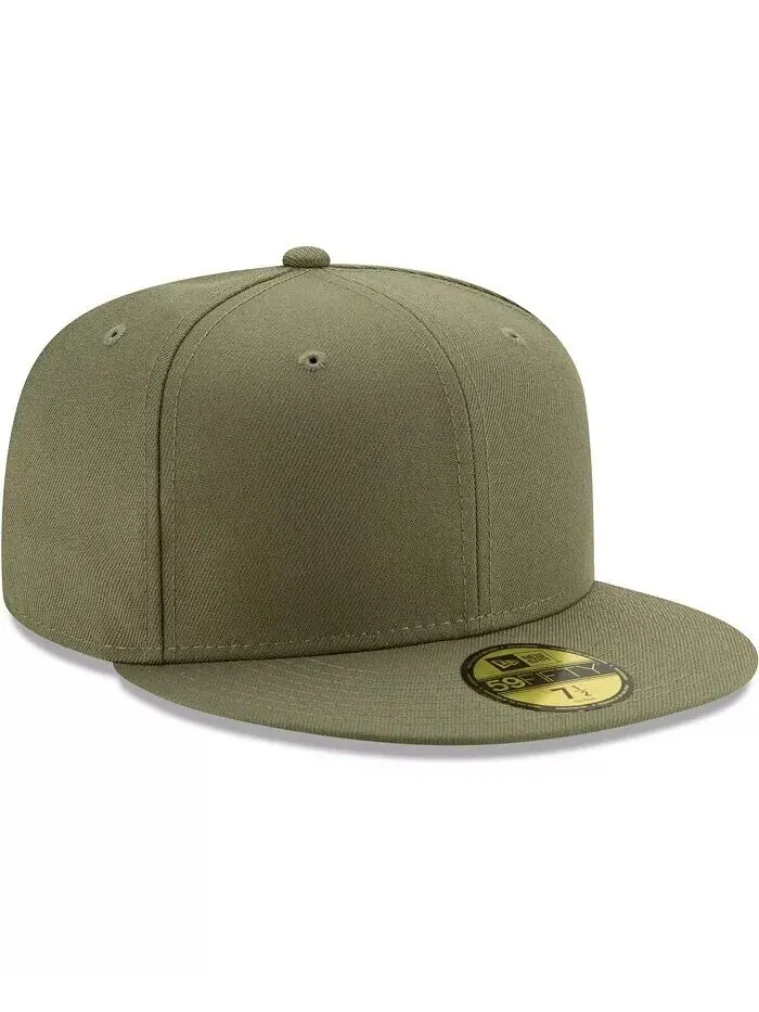 Мужская зеленая шляпа Blank 59FIFTY Fitted New Era — изображение 3 из 4