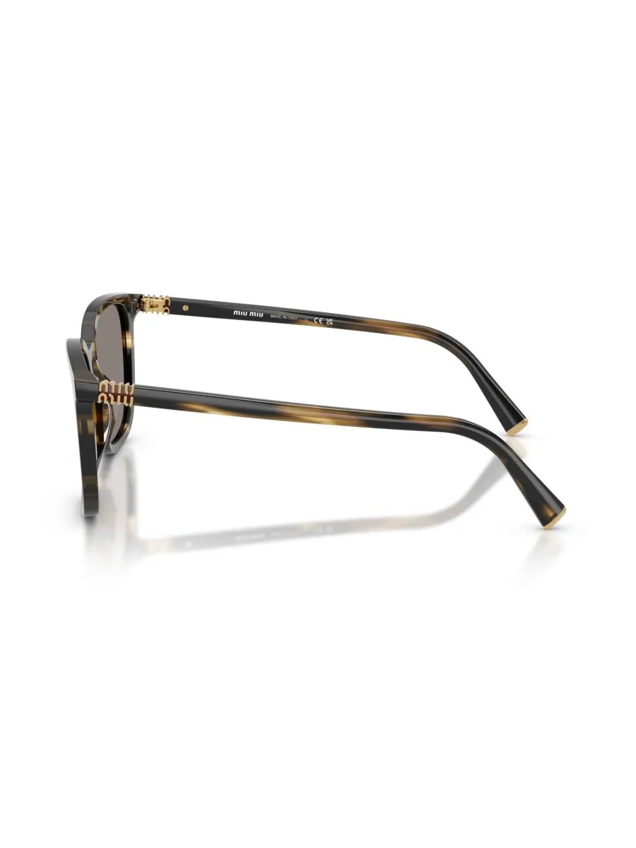 Женские квадратные солнцезащитные очки, MU B03S MIU MIU, Striped Loden — изображение 3 из 5