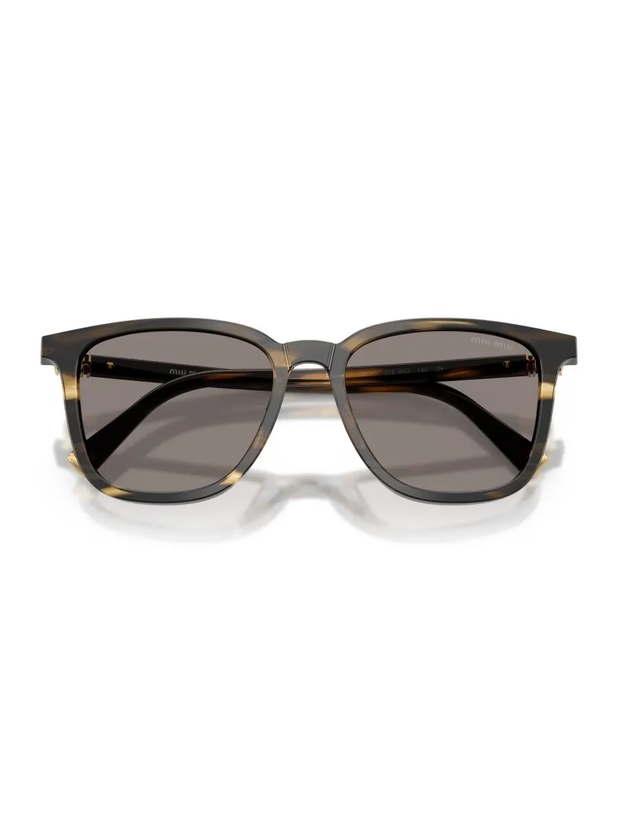 Женские квадратные солнцезащитные очки, MU B03S MIU MIU, Striped Loden — изображение 5 из 5