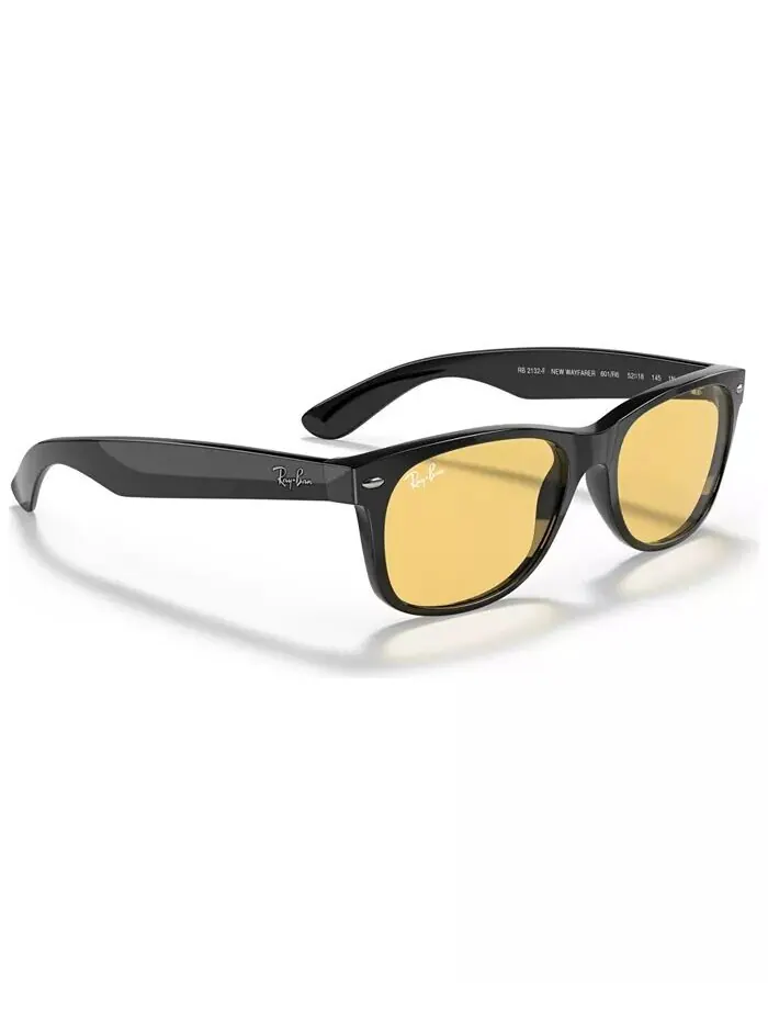 Солнцезащитные очки унисекс с низкой перемычкой, RB2132F 55 Ray-Ban — изображение 4 из 7, черный