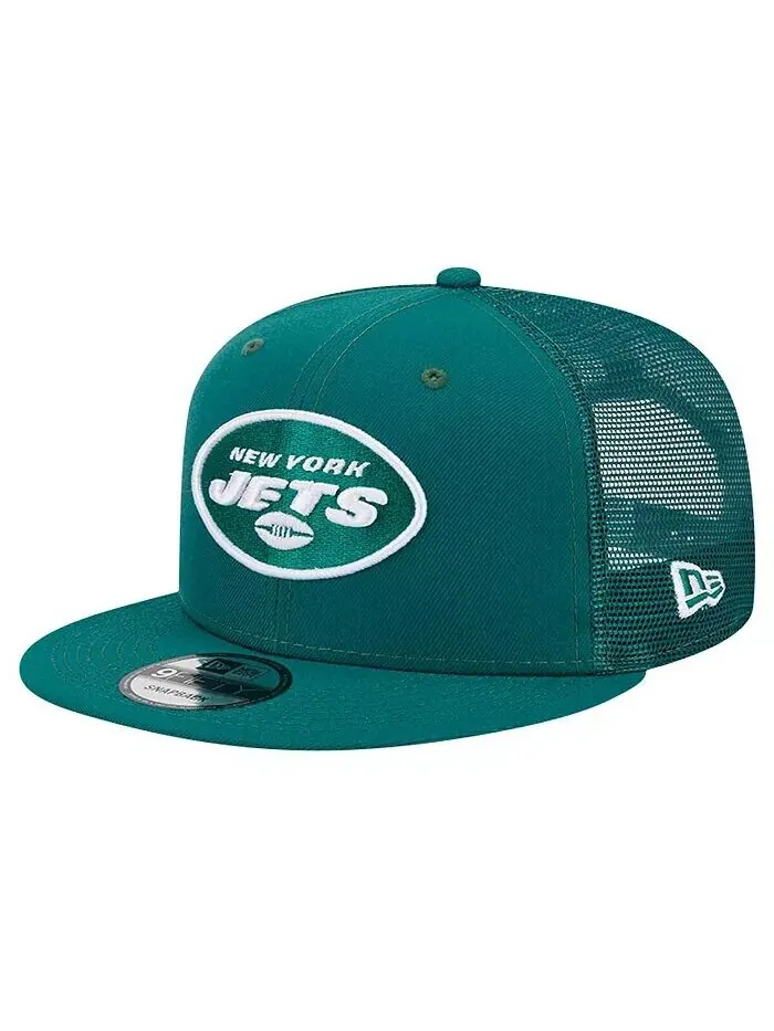 Мужская зеленая кепка New York Jets Main Trucker 9Fifty Snapback New Era — изображение 1 из 4, зеленый