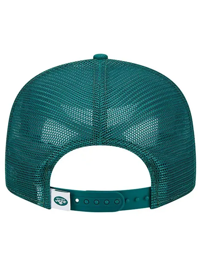 Мужская зеленая бейсболка New York Jets Main Trucker 9Fifty Snapback New Era — изображение 3 из 4