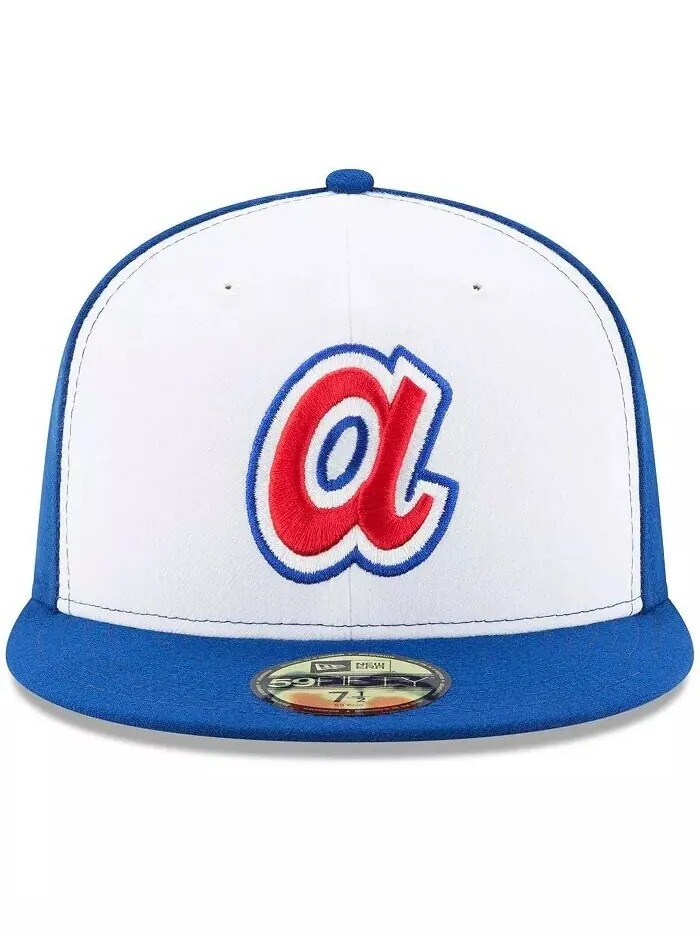 Мужская белая приталенная шляпа Royal Atlanta Braves Cooperstown Collection 59FIFTY New Era — изображение 4 из 4, белый