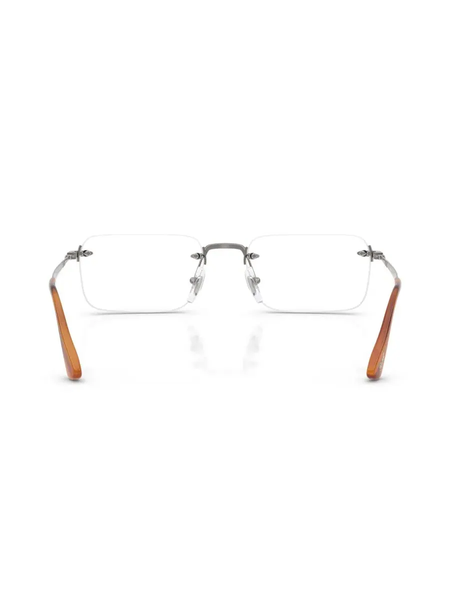Очки для чтения Persol PO1030V Luc, прямоугольные, металлические, без оправы — изображение 2 из 4, серый