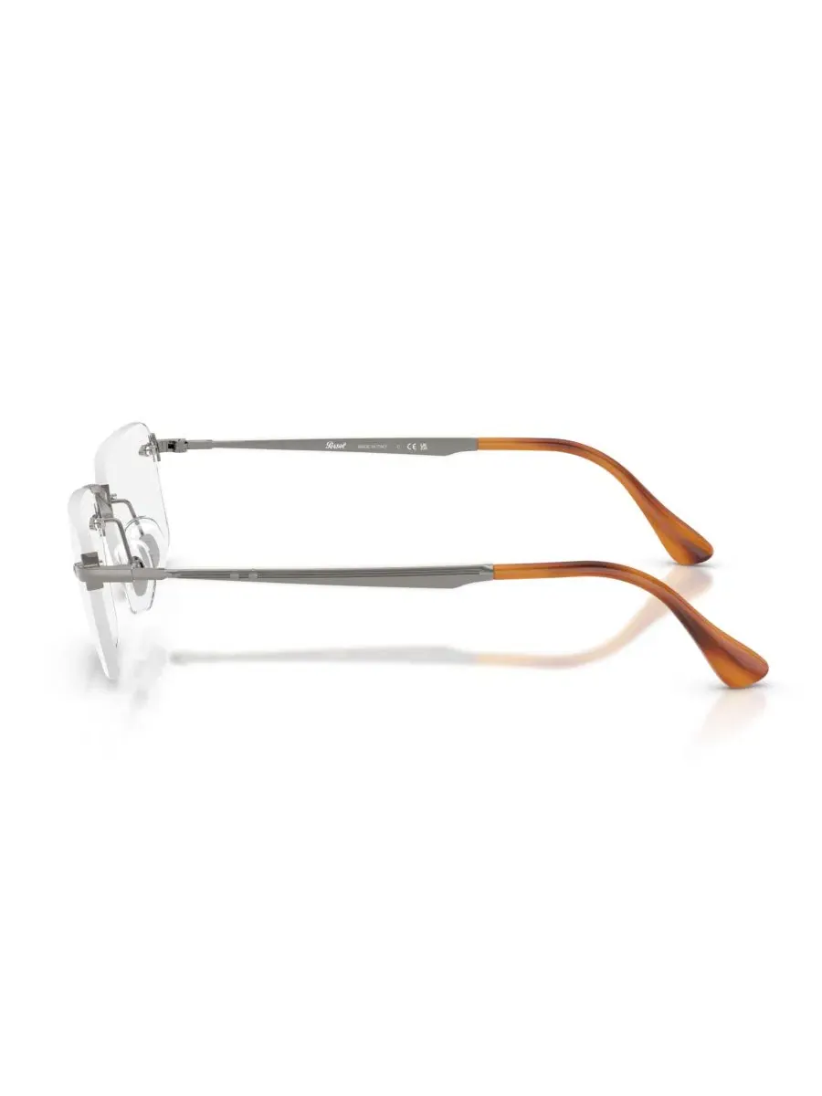 Очки для чтения Persol PO1030V Luc, прямоугольные, металлические, без оправы — изображение 3 из 4, серый
