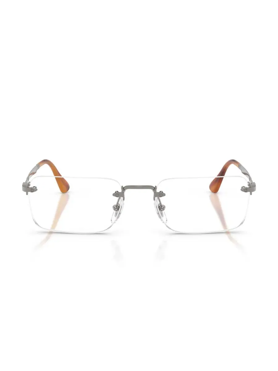 Очки для чтения Persol PO1030V Luc, прямоугольные, металлические, без оправы — изображение 4 из 4, серый