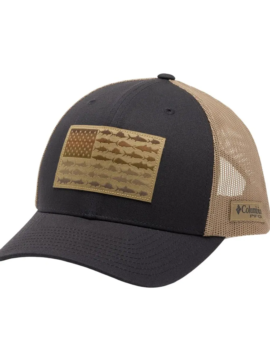 Кепка-тракер с принтом Fish Flag, COOLMAX Columbia, Shark/Beach/Fish Flag — изображение 3 из 4