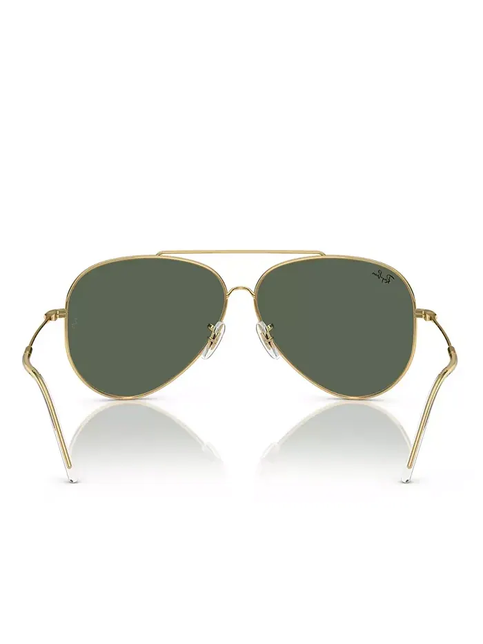 Унисекс-очки солнцезащитные, авиатор Reverse RBR0101 Ray-Ban — изображение 4 из 6, золотистый зеленый