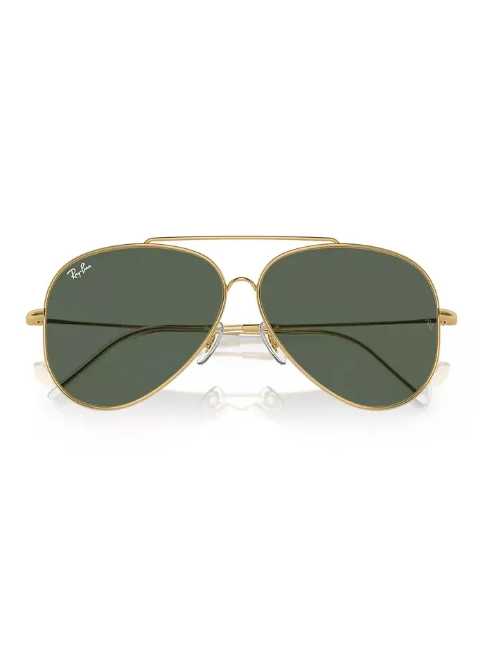Унисекс-очки солнцезащитные, авиатор Reverse RBR0101 Ray-Ban — изображение 5 из 6, золотистый зеленый